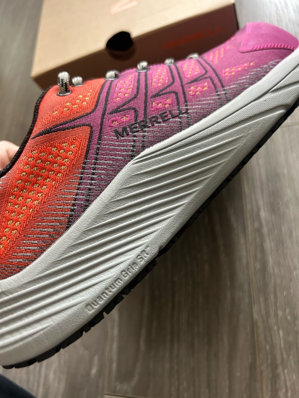Merrell Moab Flight Carbon Fiber Sneakers Toe Fuchsia Womens Size 7.5 NEW - Picture 6 of 7